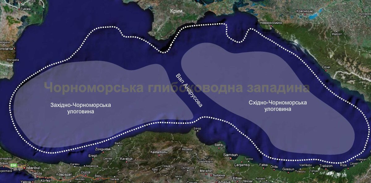 Карта дна черного моря с рельефом