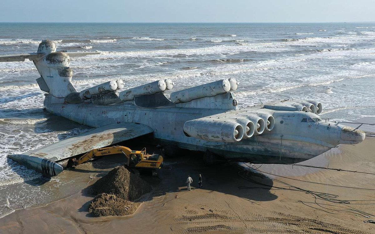 Каспийский монстр экраноплан Лунь