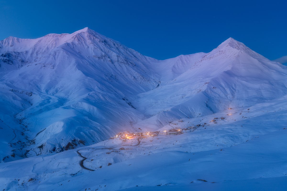 Снег в горах Дагестана