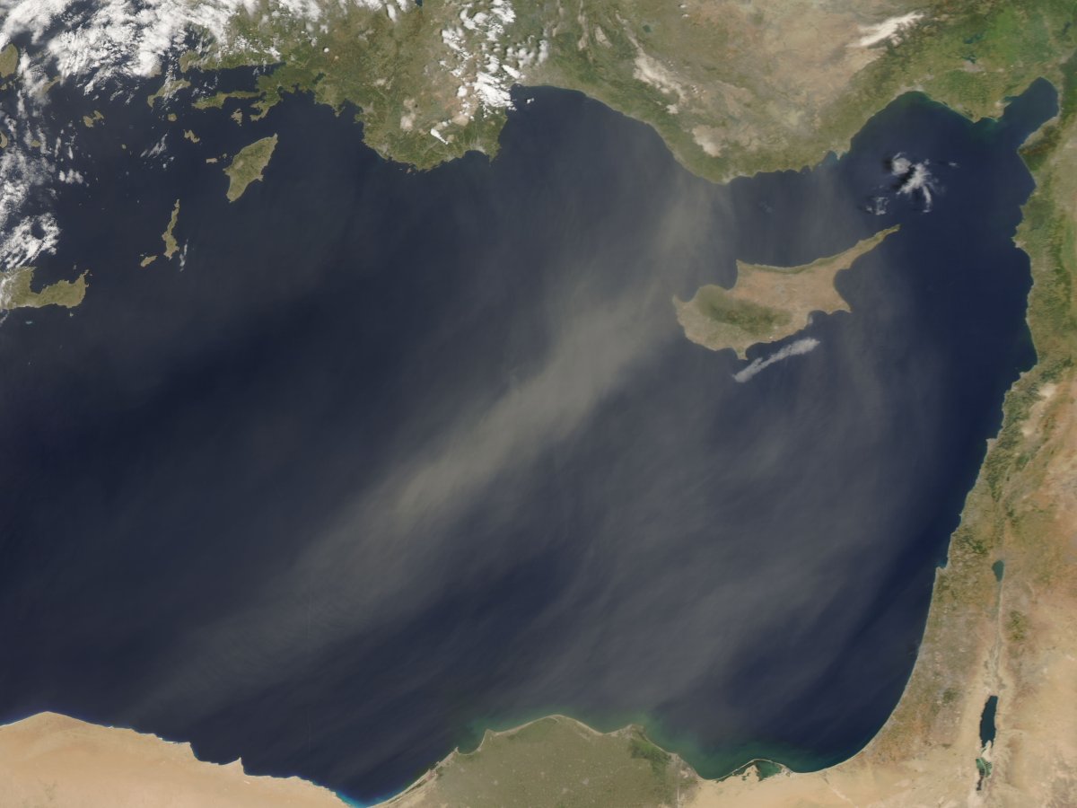 Средиземное море вид из космоса