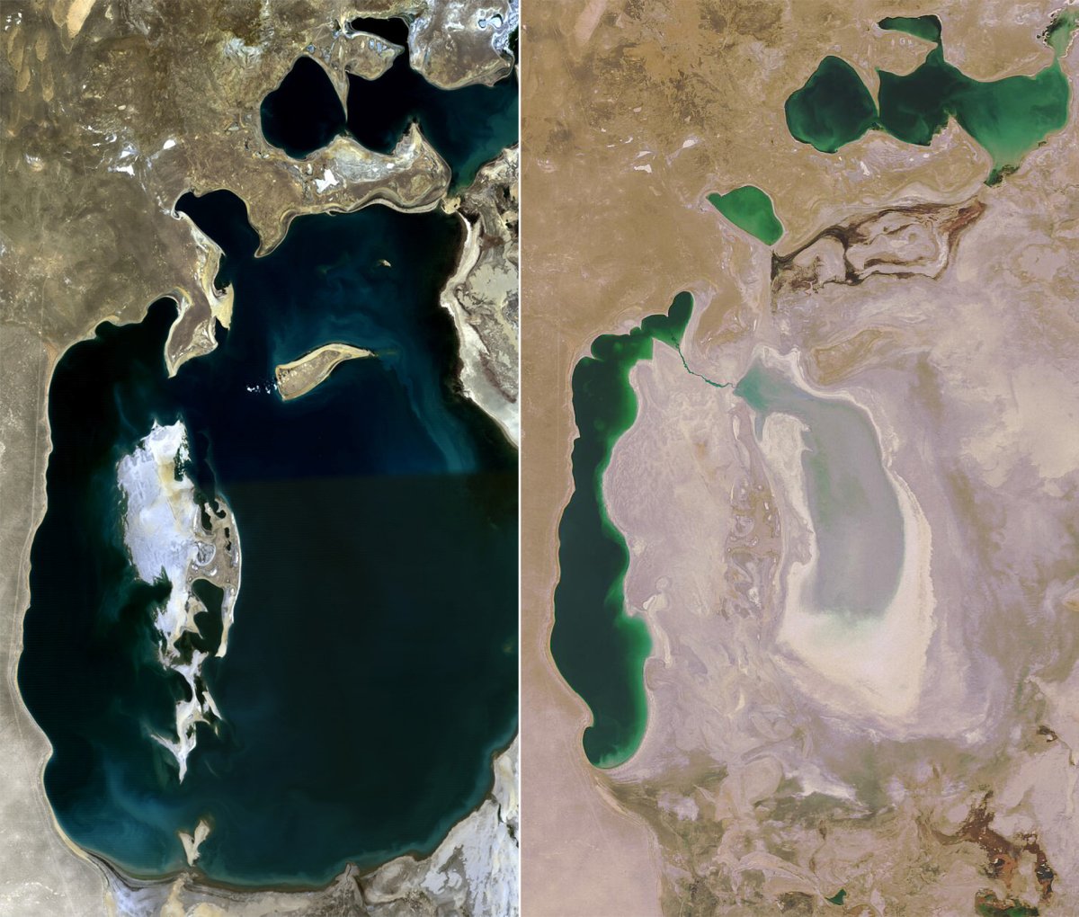Аральское море в 1960 г.