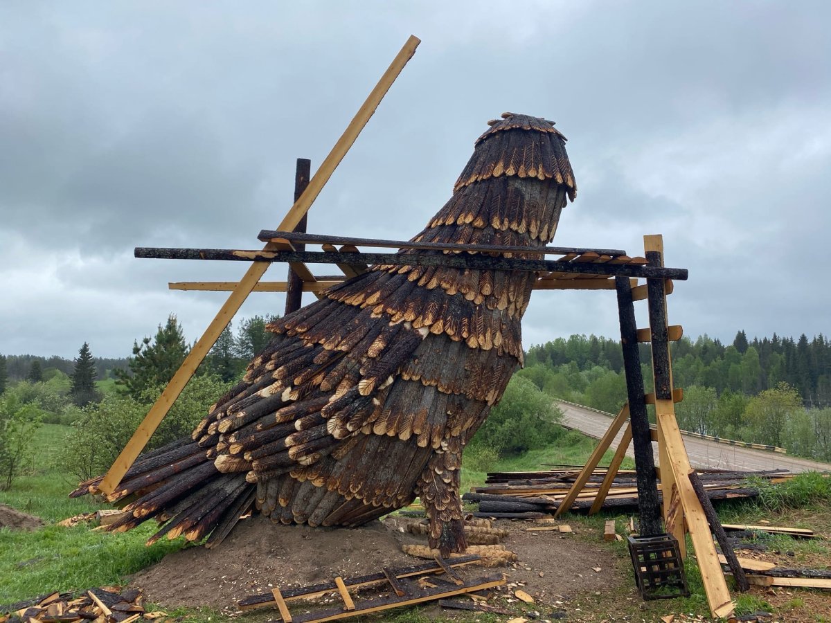 Пинега скульптура рябчика