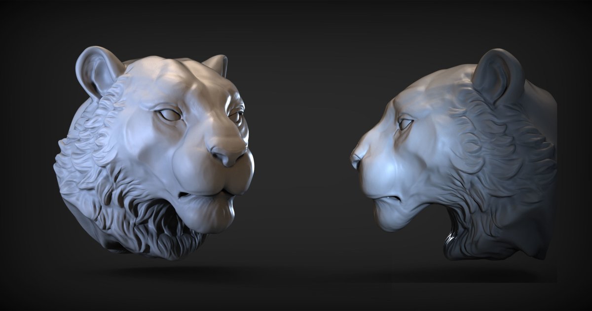3d STL тигр