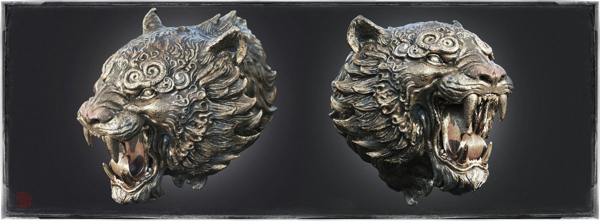 Тигр Zbrush