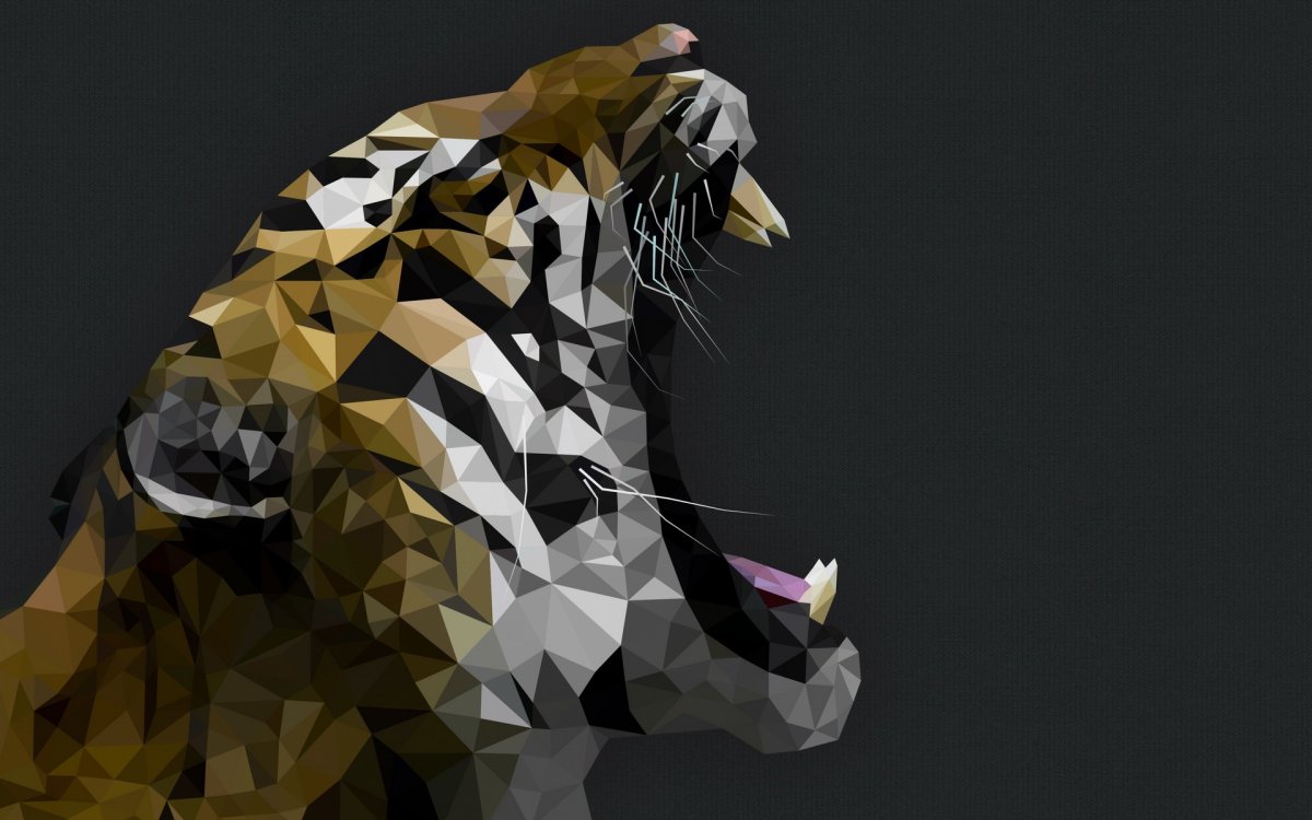 Тигр Low Poly