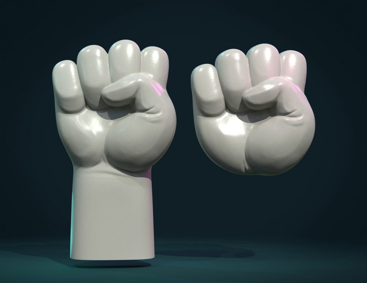 Кулак 3d модель