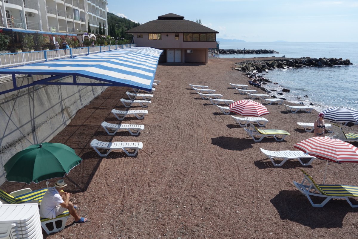 Морской отель Семидворье Алушта пляж