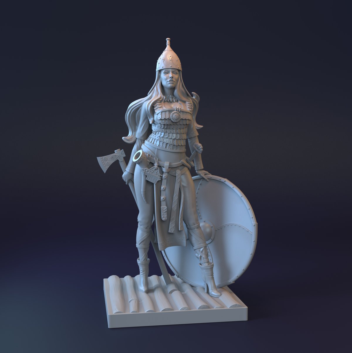 Миниатюры beautiful Warrior Death 75 мм