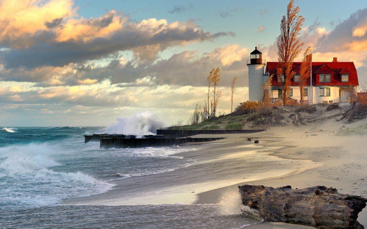 Маяк Lighthouse Мичиган