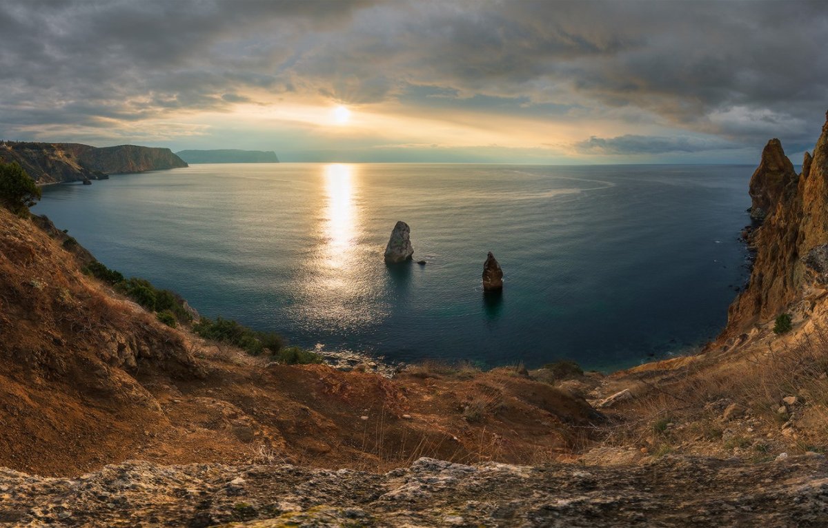 Мыса Фиолент в черном море