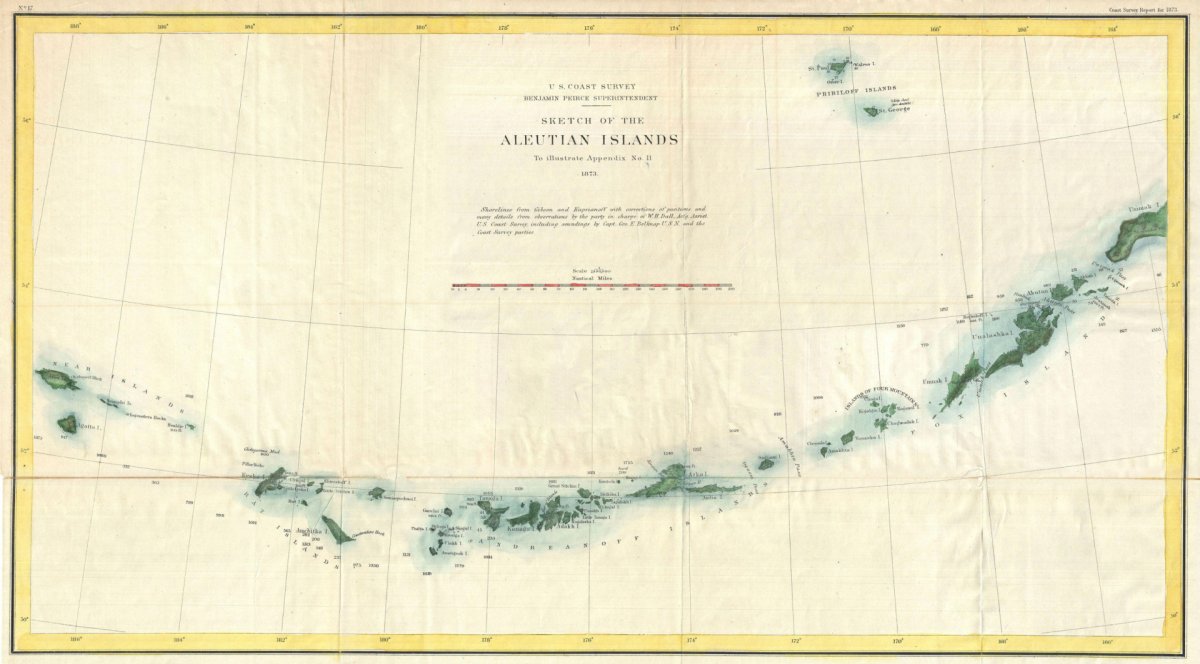Aleutian Islands карта