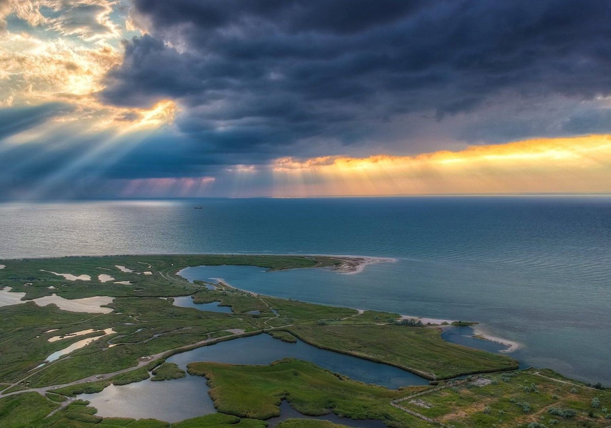 Азовское море Бердянская коса