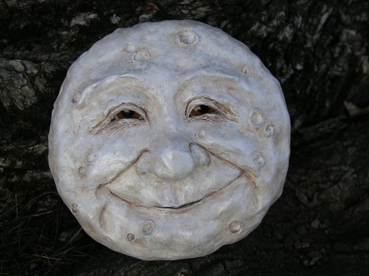 Moon with face