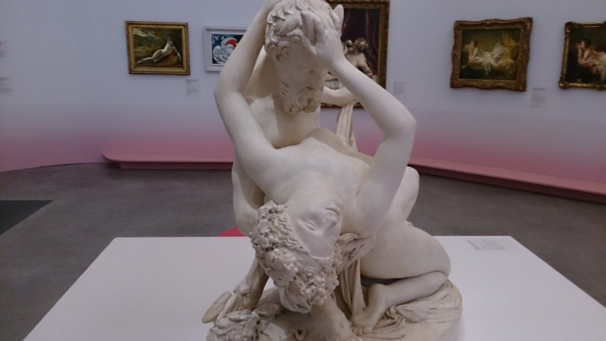 Жан Жак Прадье (Jean-Jacques Pradier; 1790-1852). Сатир и вакханка. 1833.