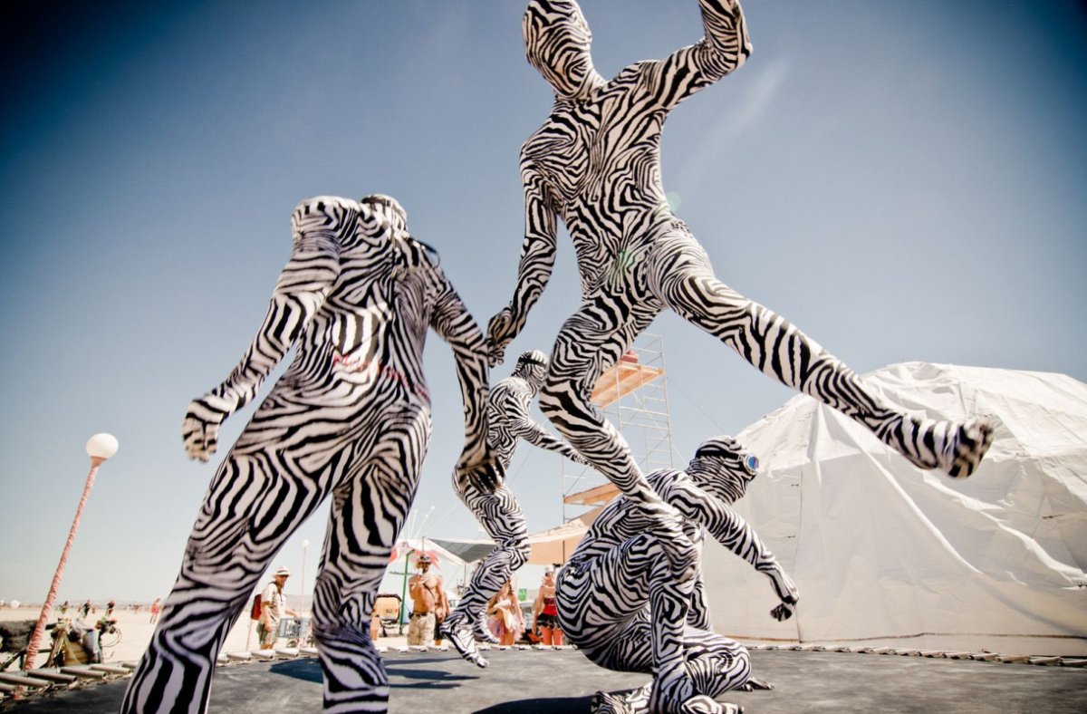 Фестиваль Burning man в США костюмы