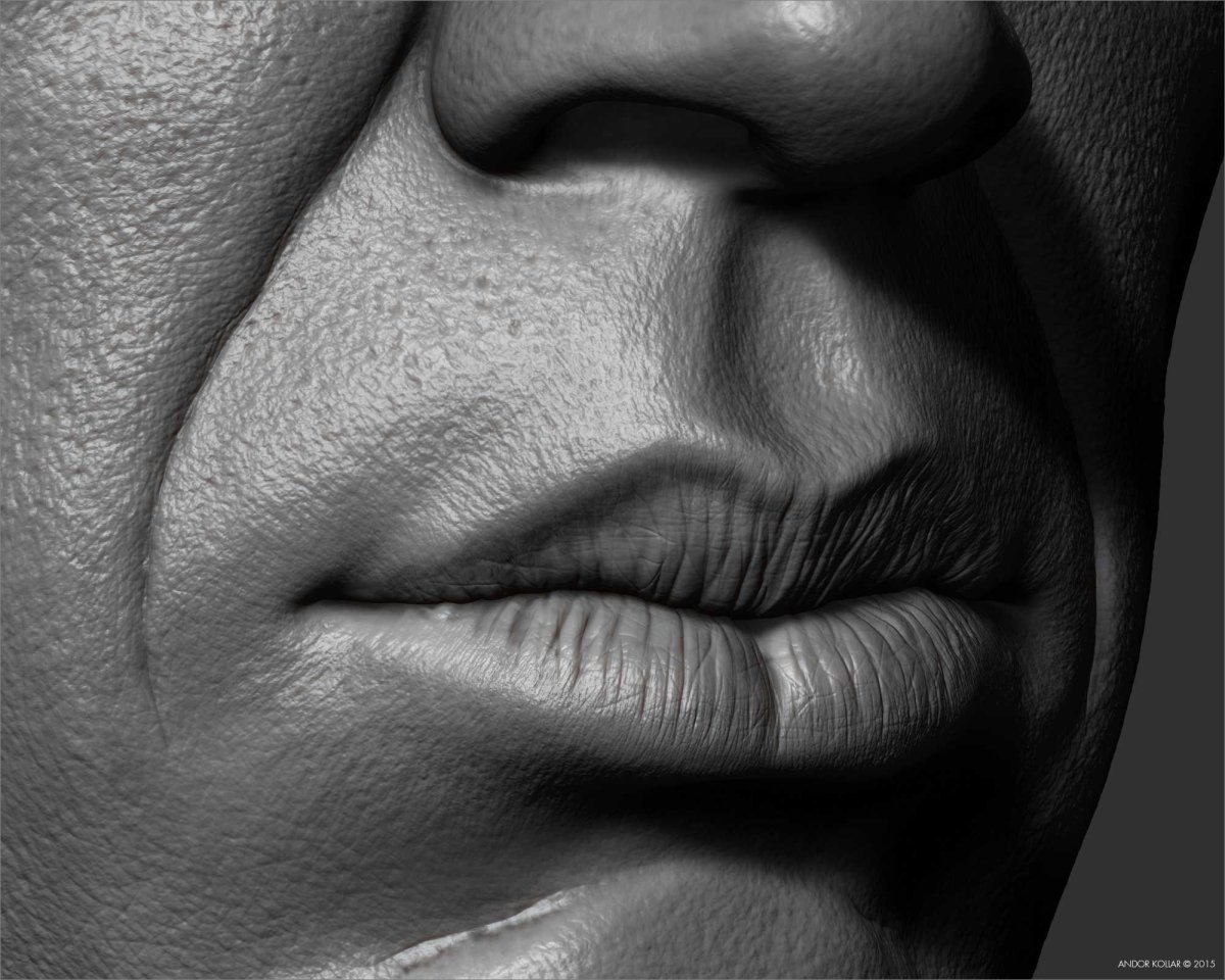 Губы Zbrush