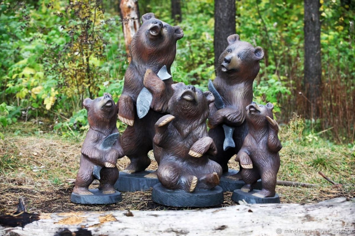 Деревянная мини скульптура