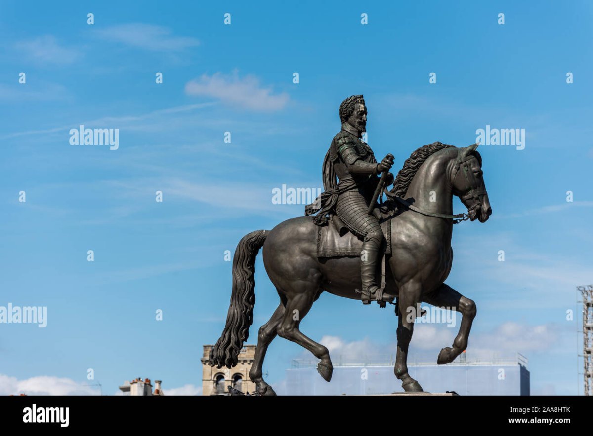 Equestrian Statue of King Henri IV. In Paris