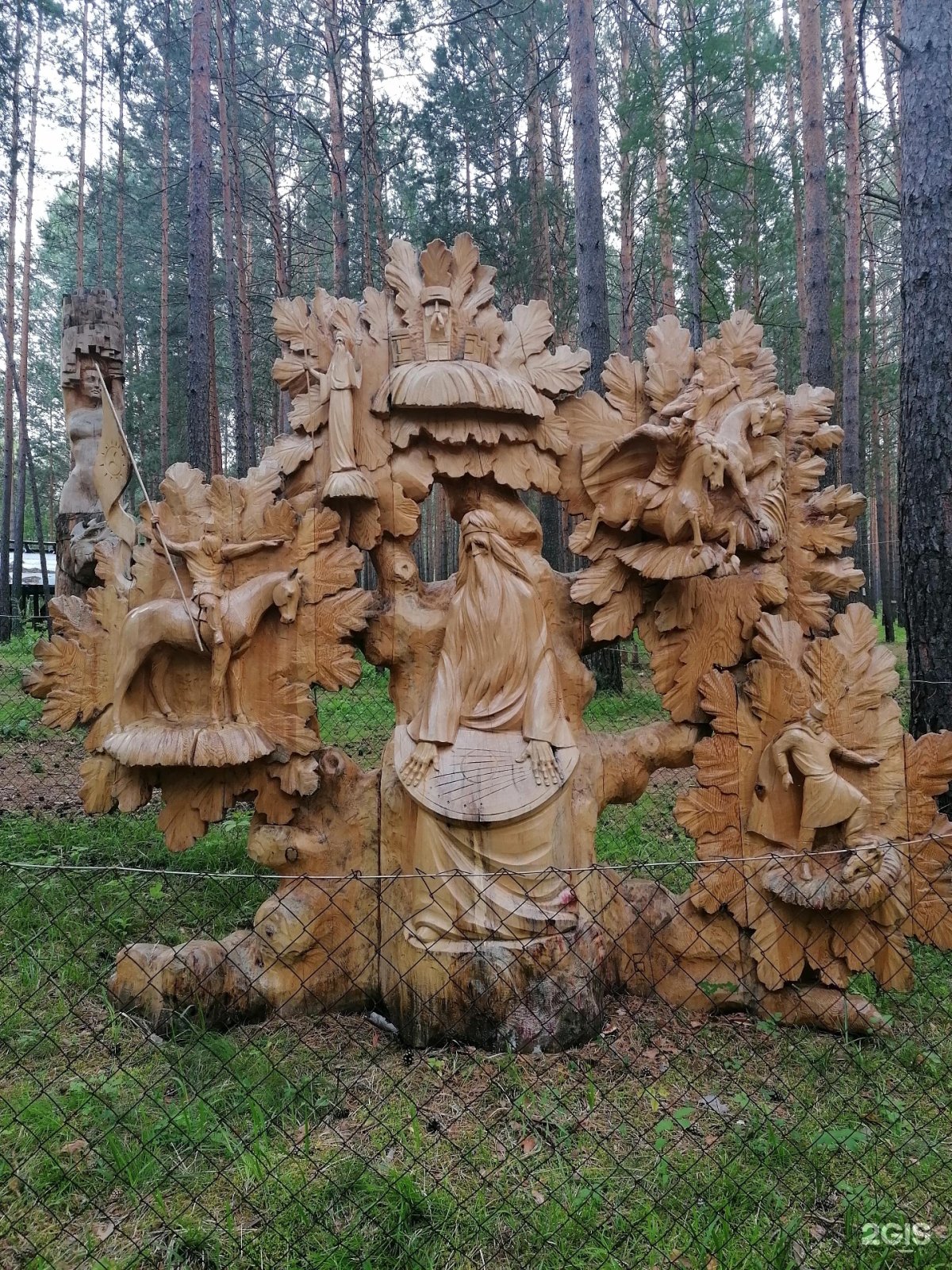 Парк деревянных скульптур Лукоморье Иркутск парк