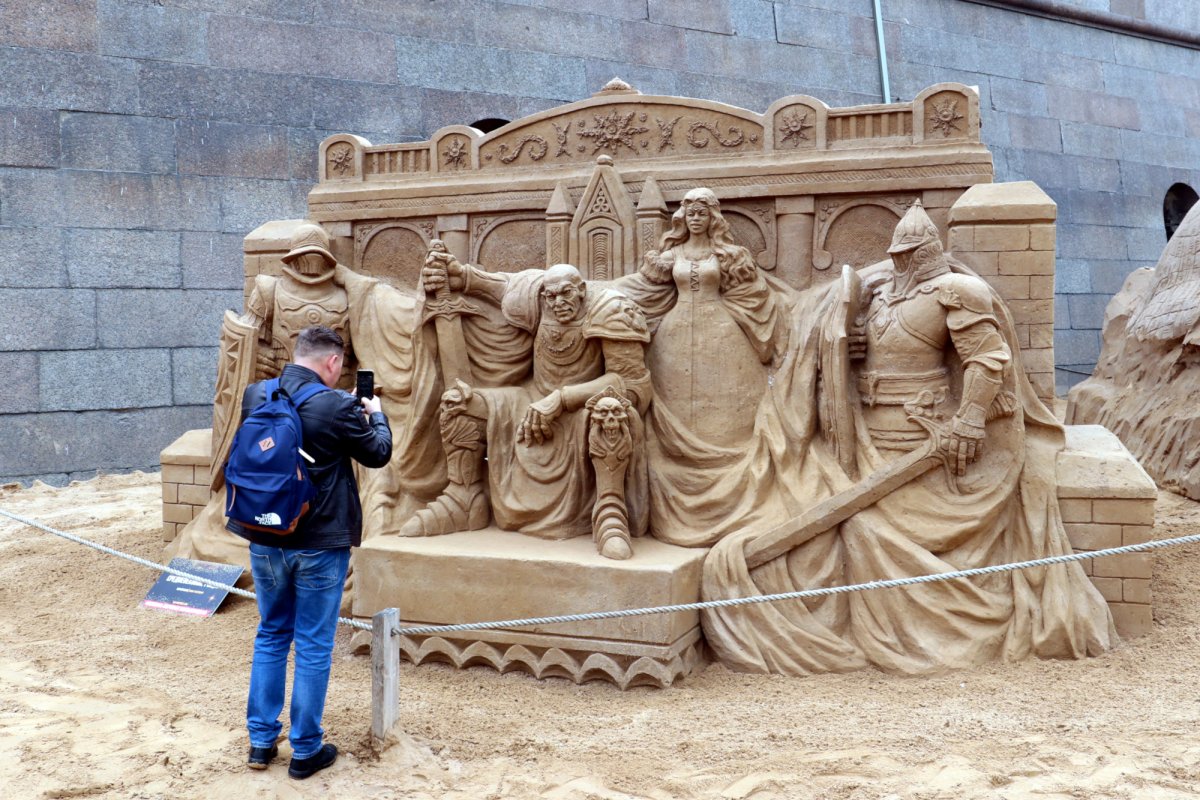 Петропавловская крепость песчаные скульптуры
