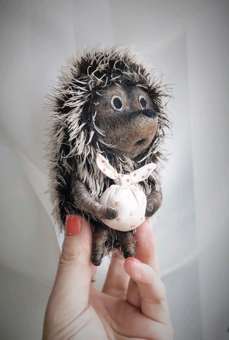 Войлочная игрушка Ёжик в тумане