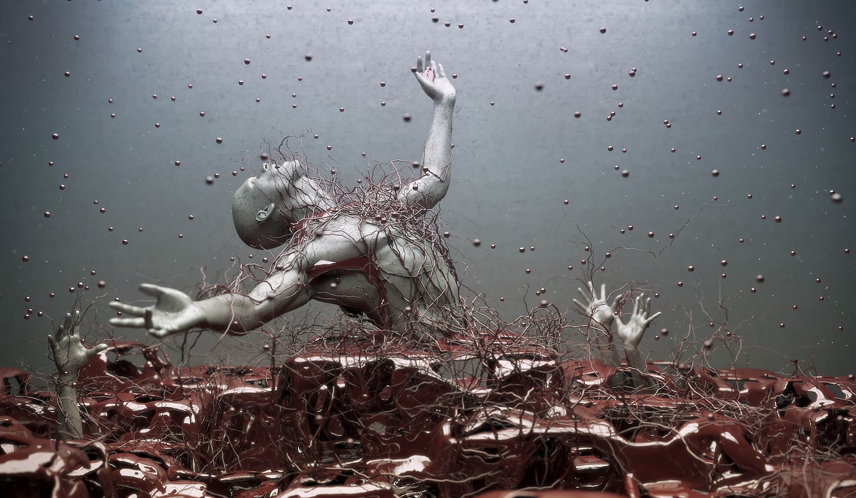Распад тела. Цифровые скульптуры Адама Мартинакиса.