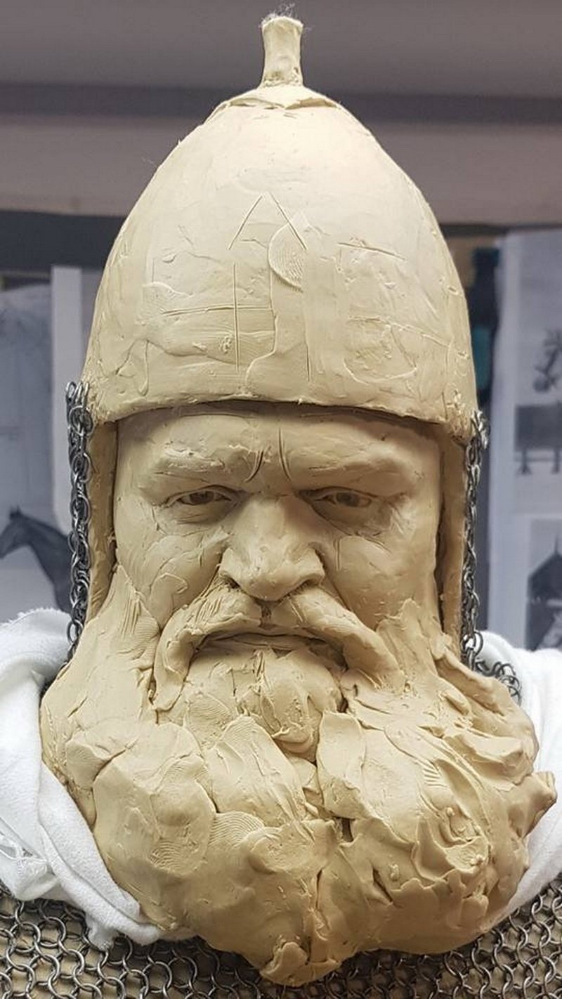 Скульптурный портрет Ильи Муромца