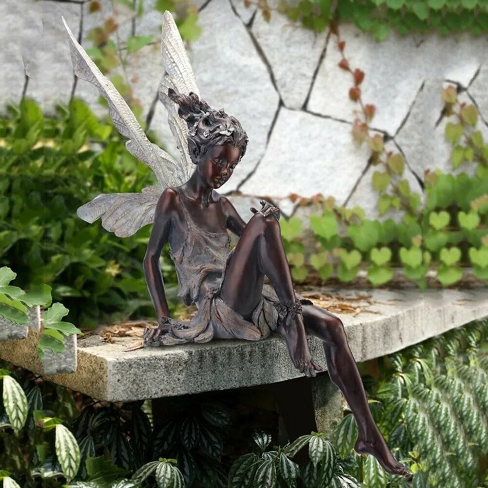 Napco sitting Fairy Garden Statue