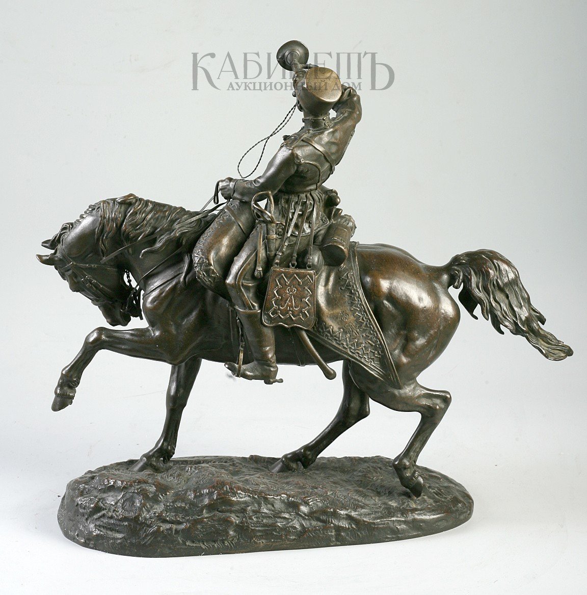 Е.А. Лансере. Киргизский косяк на отдыхе. Бронза, литье. 1880-Е