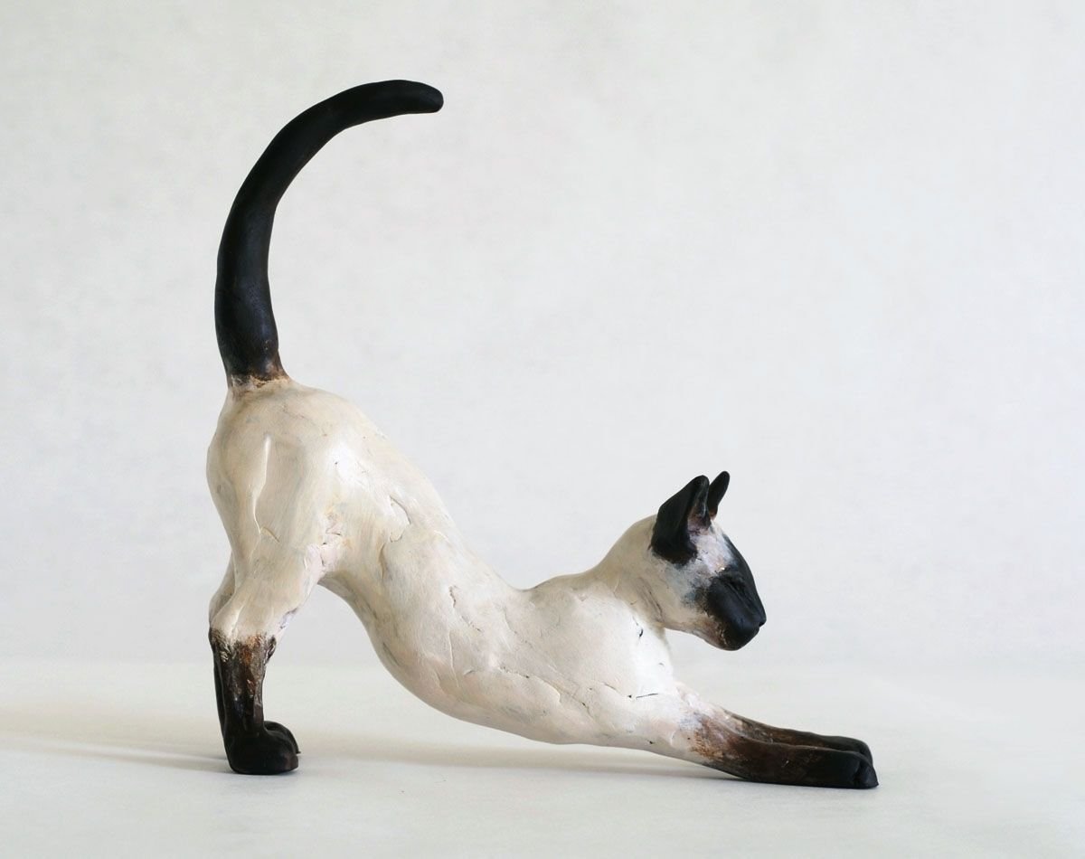 Фигурки из пластилина кошки