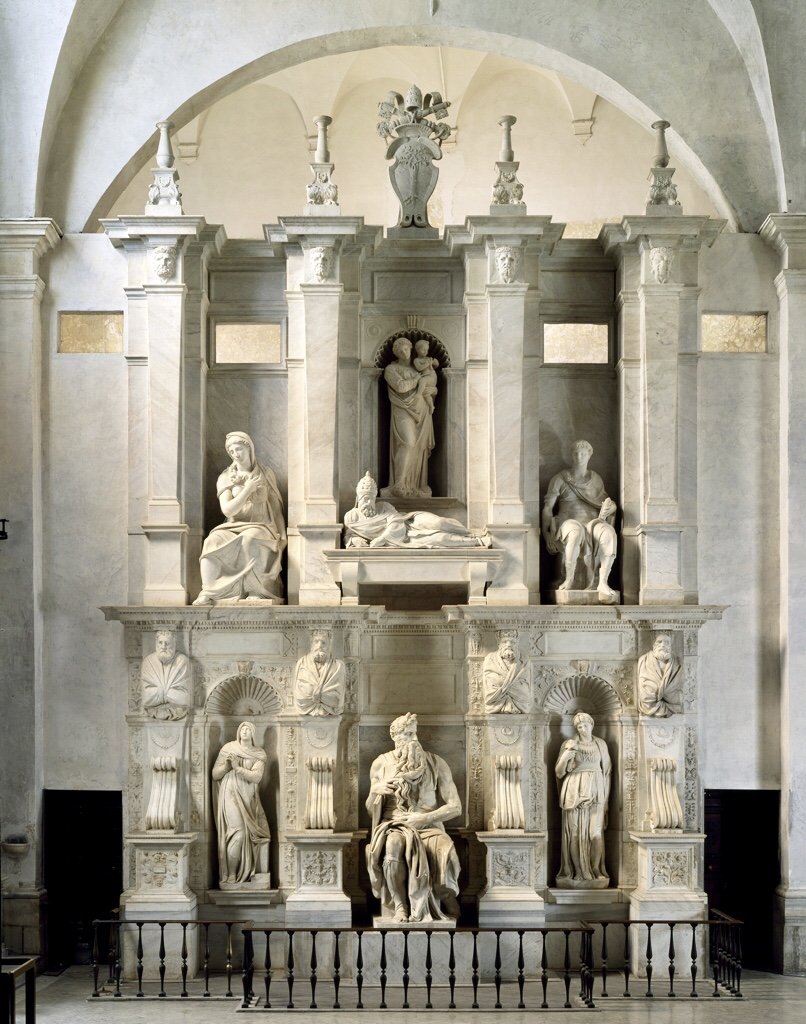 Гробница Юлия II. 1542—1545. Рим, Церковь Сан-Пьетро-ин-Винколи.