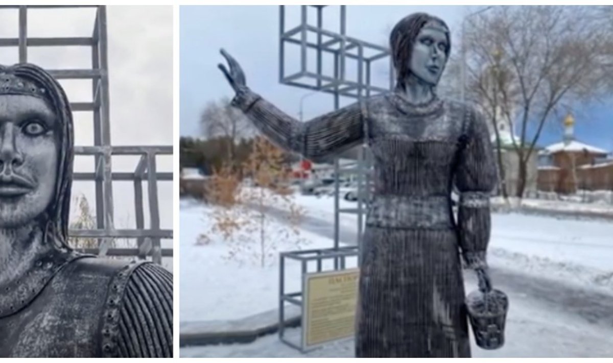 Страшная Аленка памятник в Нововоронеже