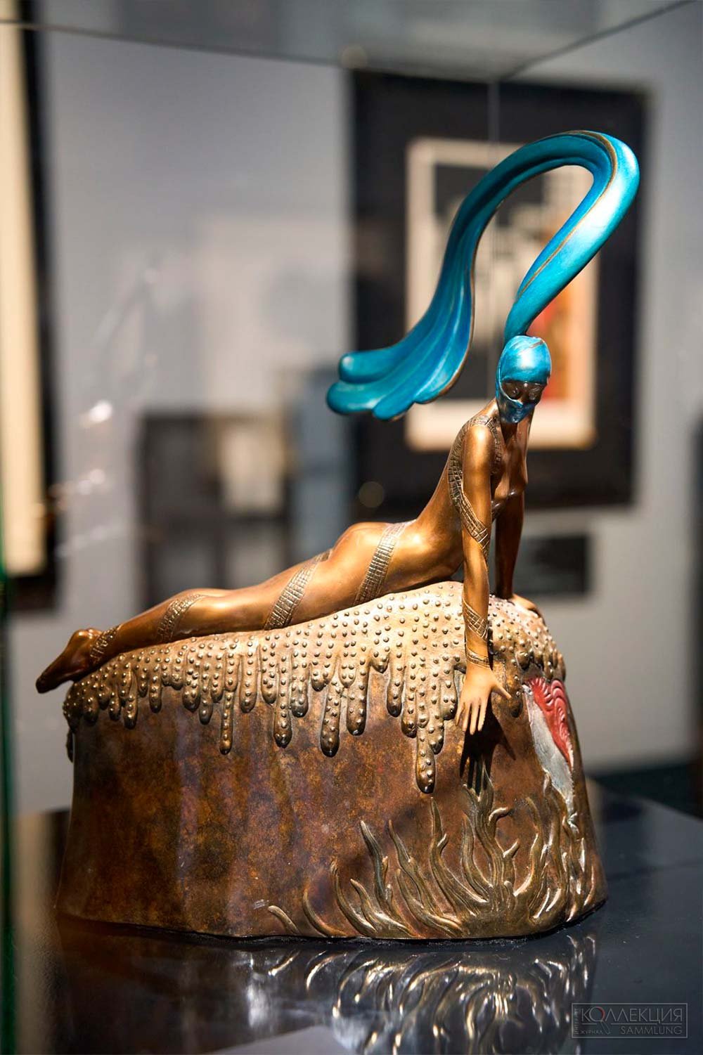Erte Chalk Vermilion Bronze