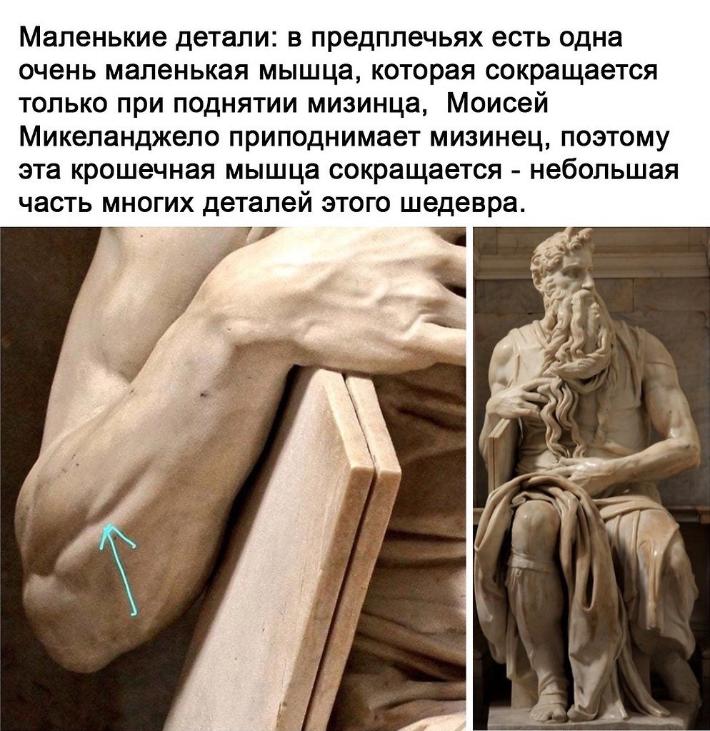 Моисей скульптура мизинец