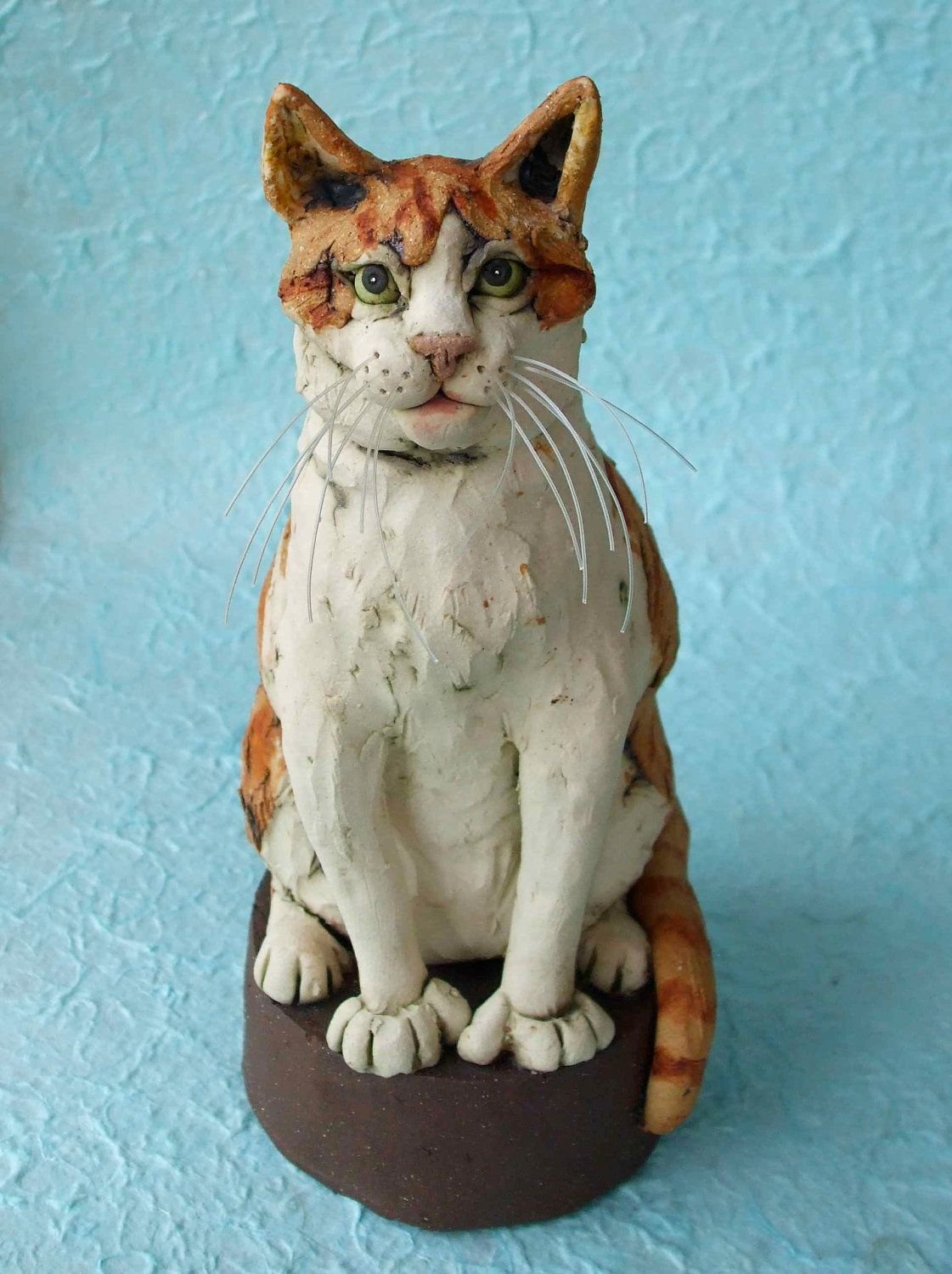 Кот из глины реалистичный