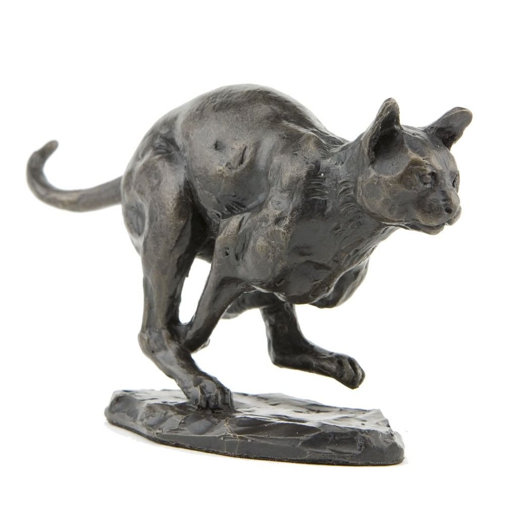 Кот скульптура бронза