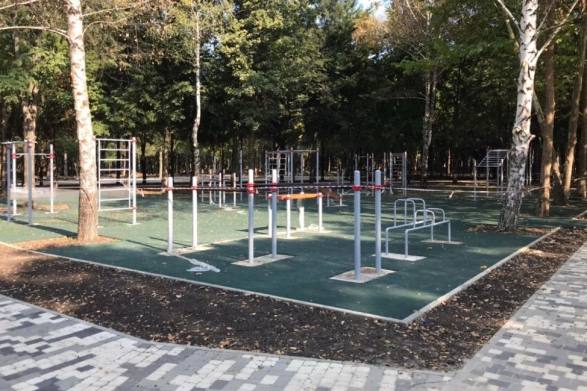 Городской сад Сосновый в поселке Березовом
