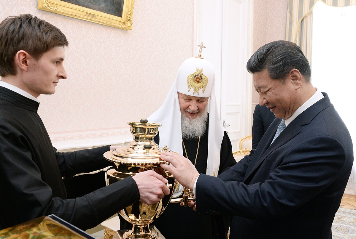 Патриарх Кирилл и си Цзиньпин