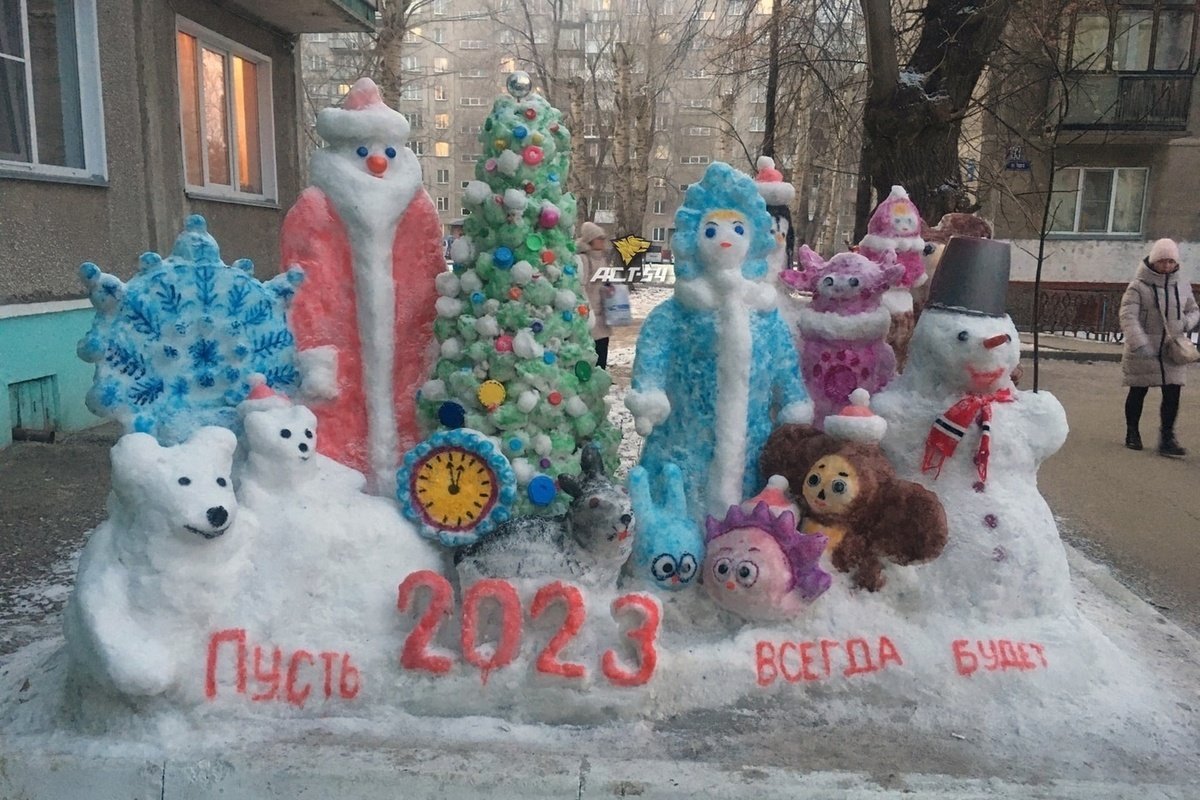 Лучшие снежные скульптуры