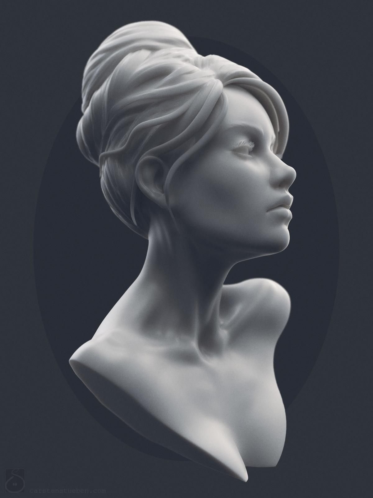 Zbrush 3d статуи