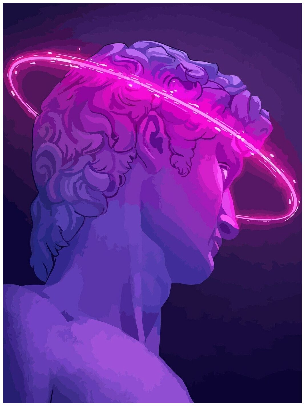 Vaporwave aesthetic скульптура
