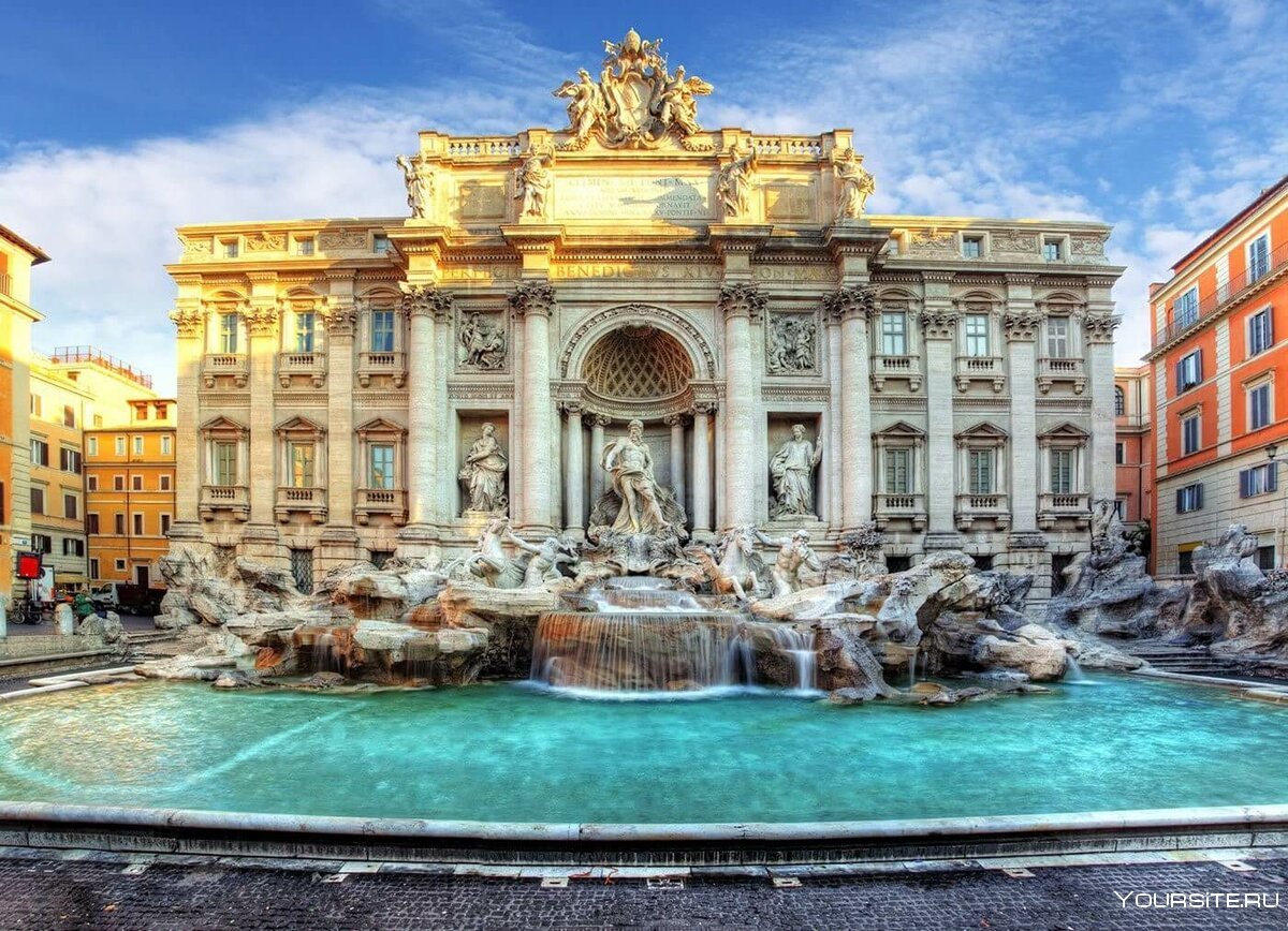 Фонтан Trevi, Рим, Италия