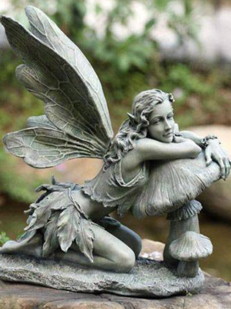 Napco sitting Fairy Garden Statue