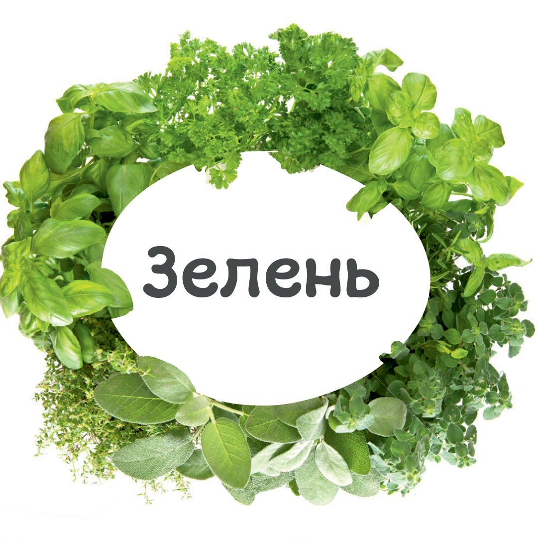Надпись зелень