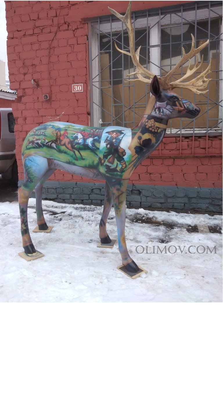 Скульптура оленя в Воронеже