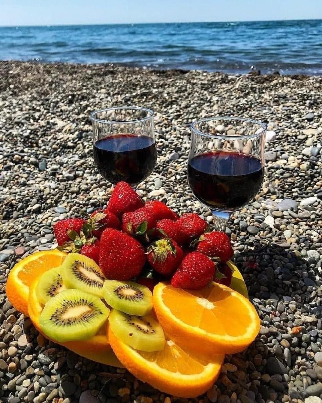 Море фрукты пляж