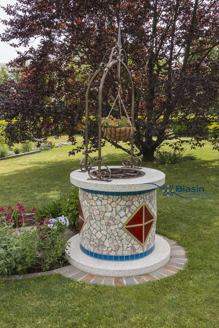 Мозаикой Отделанные колодцы
