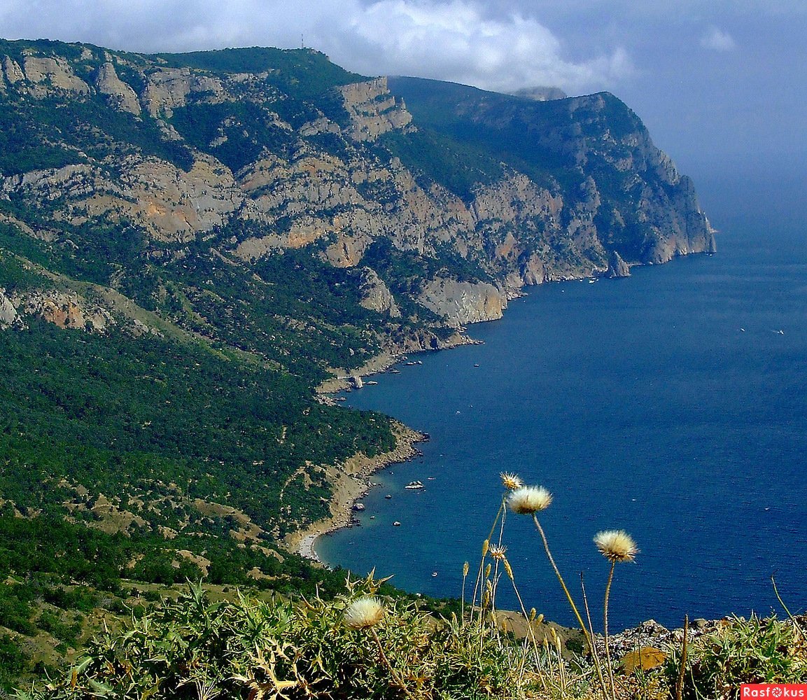 Крым черное море обои мыс Айя