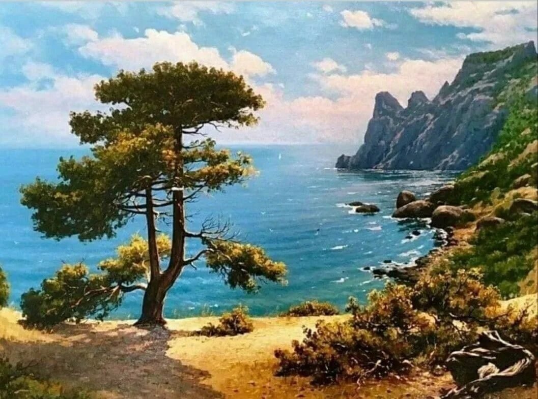 Исаак Левитан берег моря Крым