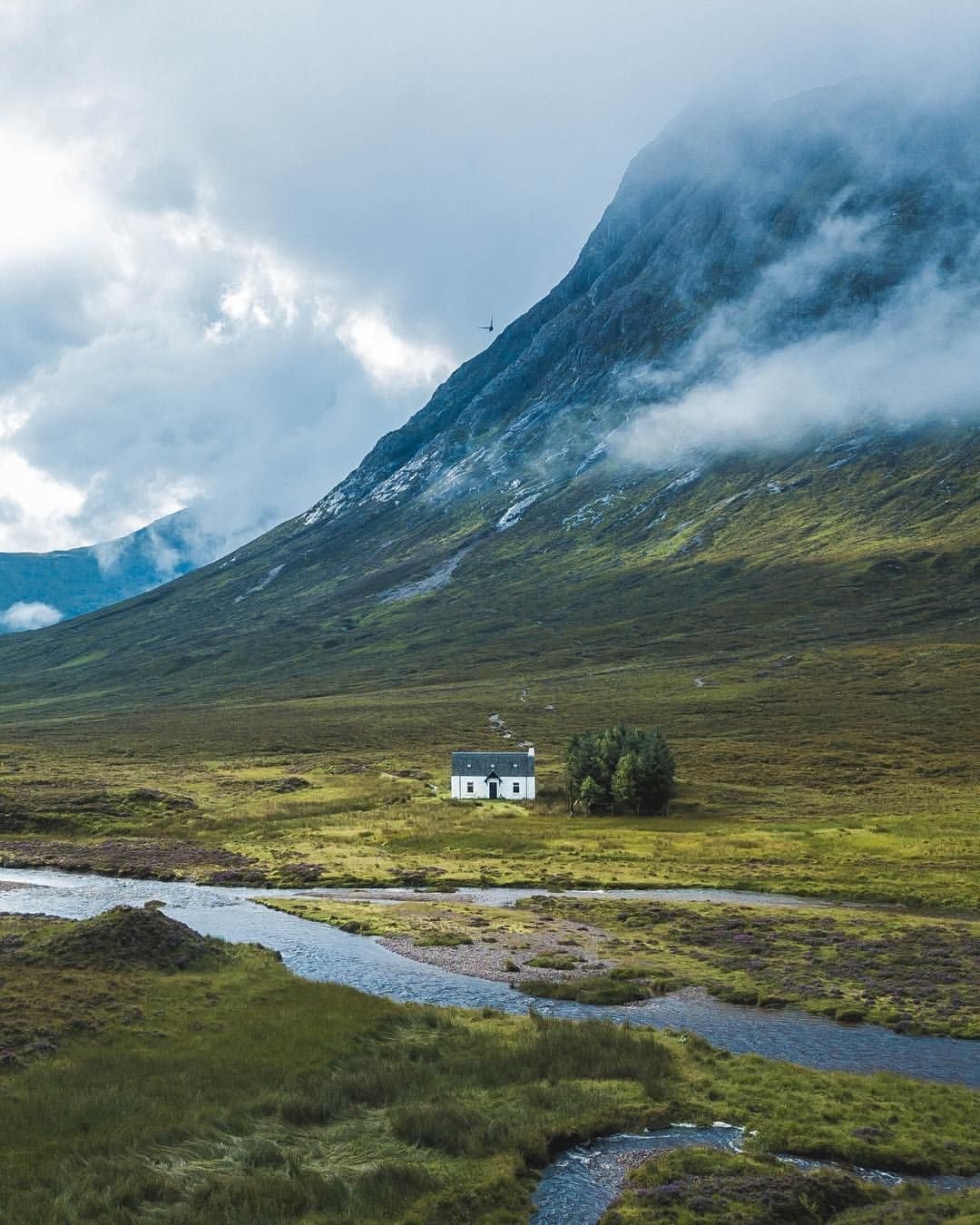 Долина Гленко в Шотландии Highland